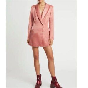Choosy Pink Sunset Vibes Silky Blazer Dress Size 20